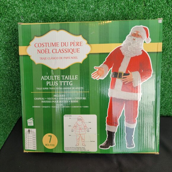 Classic Santa Suit 7 Piece by Suit Yourself Costume Co Plus Size XXXL(54-56) - Picture 6 of 9